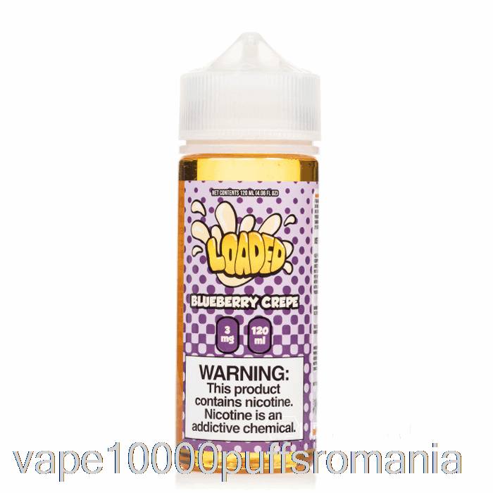 Vape Romania Crep De Afine - E-lichid încărcat - Vapori Nemilos - 120ml 3mg